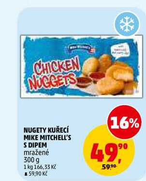 NUGETY KUŘECÍ MIKE MITCHELL'S S DIPEM, 300 g 