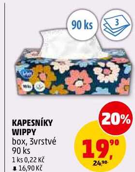KAPESNÍKY WIPPY, 90 ks 