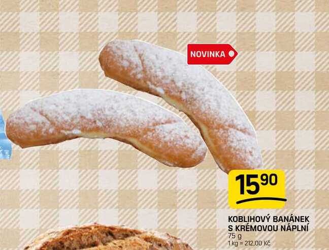 KOBLIHOVÝ BANÁNEK S KRÉMOVOU NÁPLNÍ 75 g 