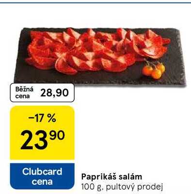 Paprikáš salám, 100 g