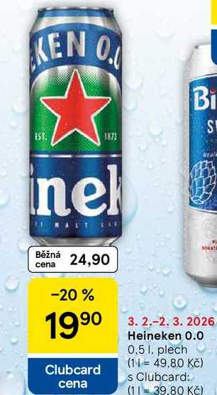 Heineken 0.0, 0.5 l, plech 