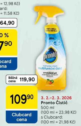 Pronto Čistič, 500 ml  