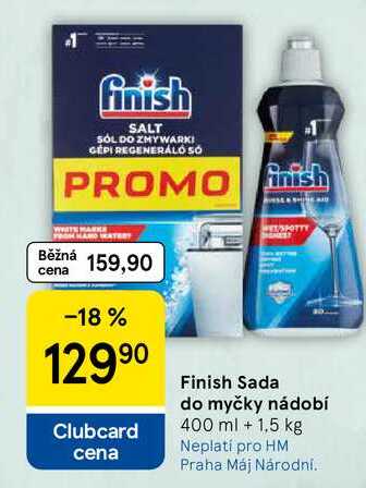 Finish Sada do myčky nádobí, 400 ml + 1,5 kg  