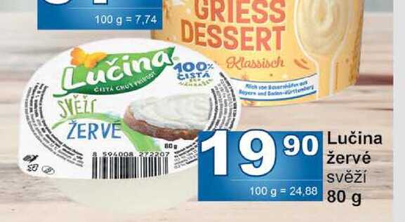 Lučina žervé svěží 100 g