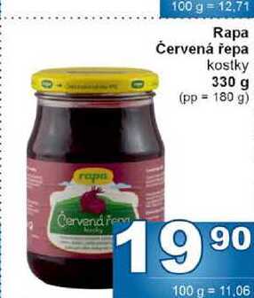 Rapa Červená řepa kostky 330 g 