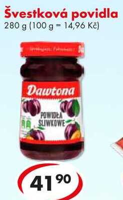 Švestková povidla, 280 g 