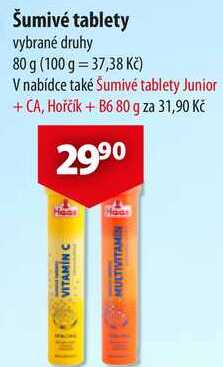 Šumivé tablety, 80 g