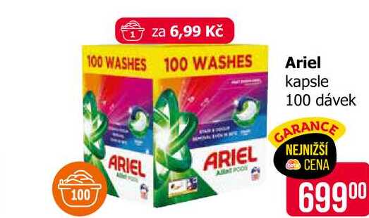 Ariel kapsle 100 dávek 