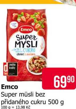 Emco Super müsli bez přidaného cukru 500 g