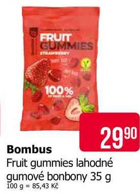 Fruit gummies lahodné gumové bonbony 35 g 