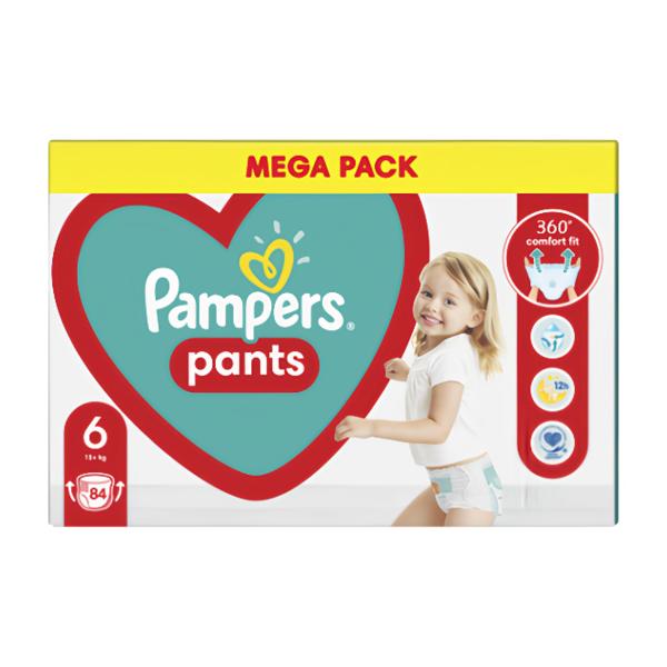 Pampers Pants Plenkové kalhotky Mega Pack vel. 6 (15kg+)