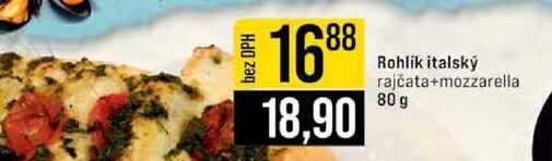 Rohlik italský rajčata+mozzarella 80 g 
