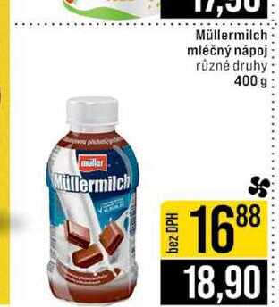 Müllermilch mléčný nápoj různé druhy 400 g