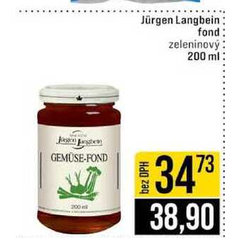 Jürgen Langbein fond zeleninový 200 ml 