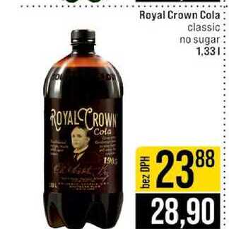 Royal Crown Cola classic no sugar 1,33l