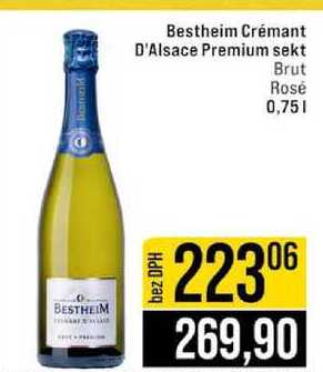 Bestheim Crémant D'Alsace Premium sekt Brut Rosé 0,75l