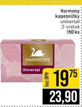 Harmony kapesničky universal 2-vrstvé 150 ks