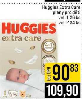 Huggies Extra Care pleny pro děti vel 1 26 ks vel 224 ks 