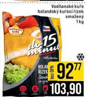 Vodňanské kuře holandský kuřecí řízek smažený 1kg