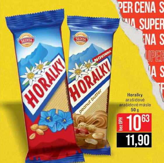 Horalky arašidové arašídové máslo 50 g