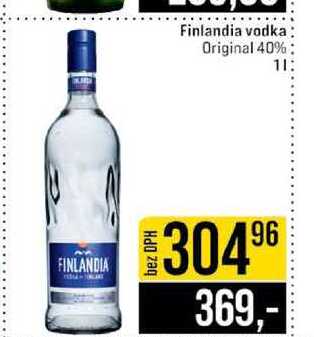 Finlandia vodka Original 40%2 1l