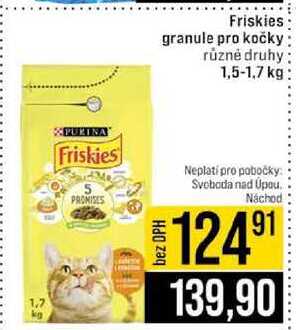 Friskies granule pro kočky různé druhy 1,5-1,7 kg
