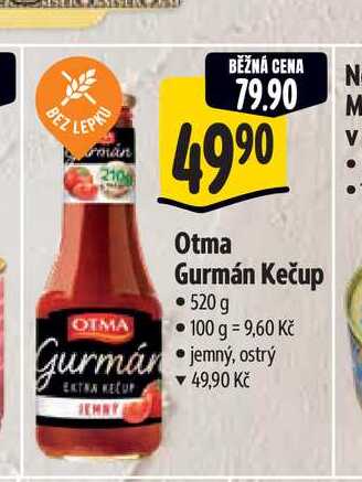 Otma Gurmán Kečup 520 g