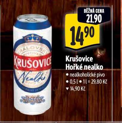   Krušovice Hořké nealko  0,5 l