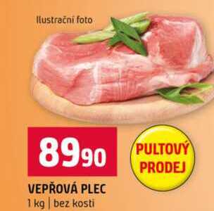VEPŘOVÁ PLEC 1 kg bez kosti 