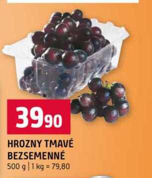 HROZNY TMAVÉ BEZSEMENNÉ 500 g