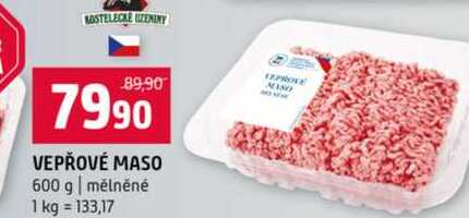 VEPŘOVÉ MASO 600 g mélněné 