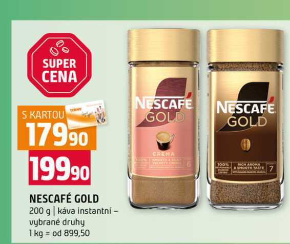 NESCAFÉ GOLD 200 g káva instantní vybrané druhy