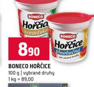 BONECO HOŘČICE 100 g vybrané druhy