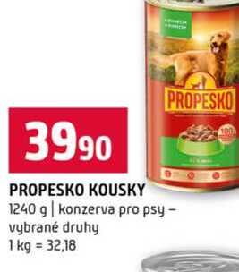 PROPESKO 1240 g konzerva pro psy vybrané druhy 
