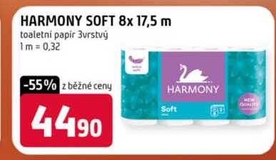 HARMONY SOFT 8x 17,5 m toaletní papir 3vrstvý