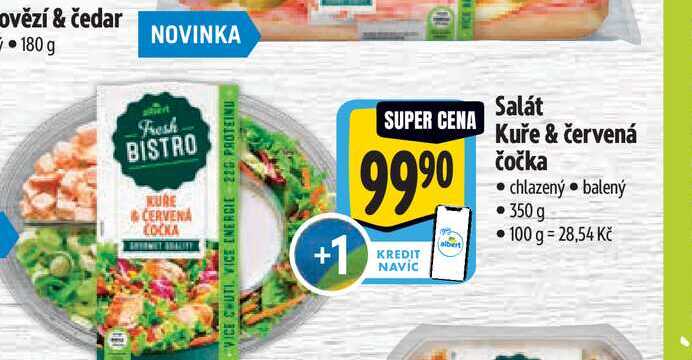 Salát Kuře & červená čočka 350 g