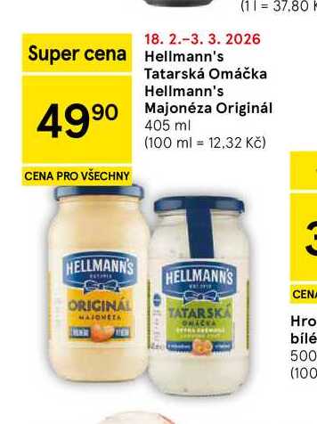 Hellmann's Tatarská Omáčka, 405 ml