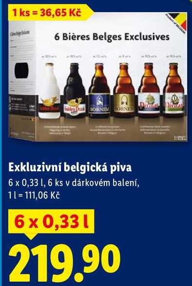 Exkluzivní belgická piva, 6x 0,33 l