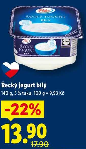 Řecký jogurt bílý, 140 g