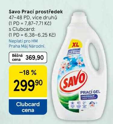 Savo Prací prostředek, 47-48 dávek