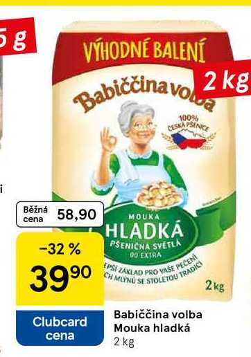 Babiččina volba Mouka hladká, 2 kg