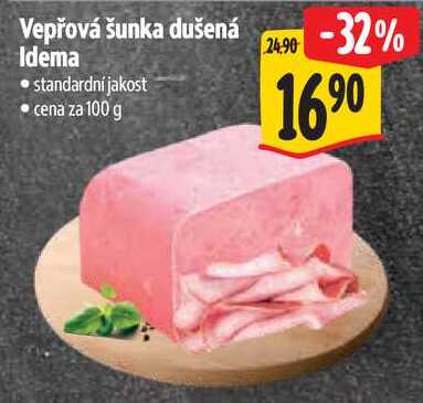 Vepřová šunka dušená Idema, cena za 100 g