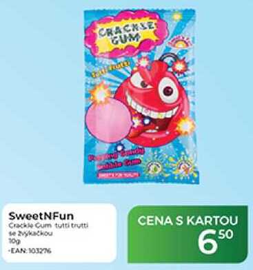 SweetNFun Crackle Gum tutti tutti se žvýkačkou 