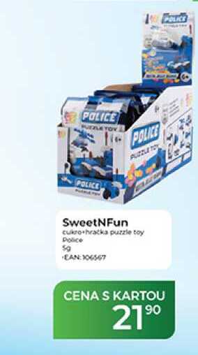 SweetNFun cukro hračka puzzle toy Police 5 g