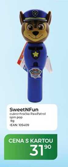 SweetNFun cukro hračka Paw Patrol spin pop 8 g