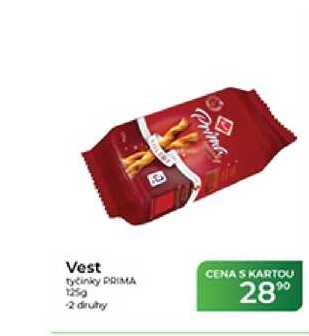 Vest tyčinky PRIMA 125 g