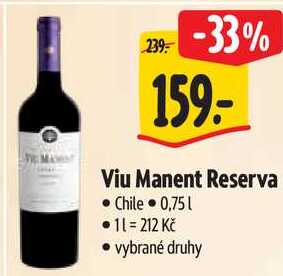 Viu Manent Reserva, 0,75 l