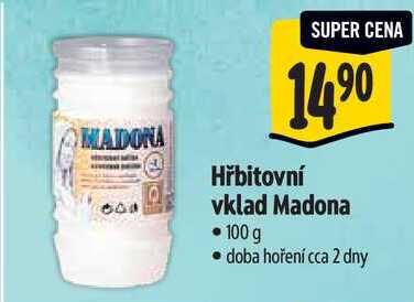 Hřbitovní vklad Madona 