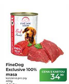 FineDog Exclusive 100% masa konzerva pro psy 400g 