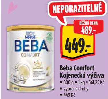 Beba Comfort Kojenecká výživa, 800 g 
